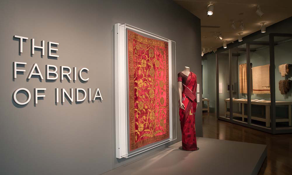 Installation view, 'The Fabric of India', Cincinnati Art Museum