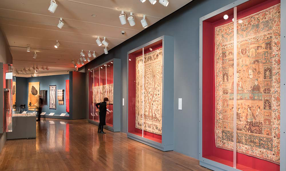 Installation view, 'The Fabric of India', Cincinnati Art Museum