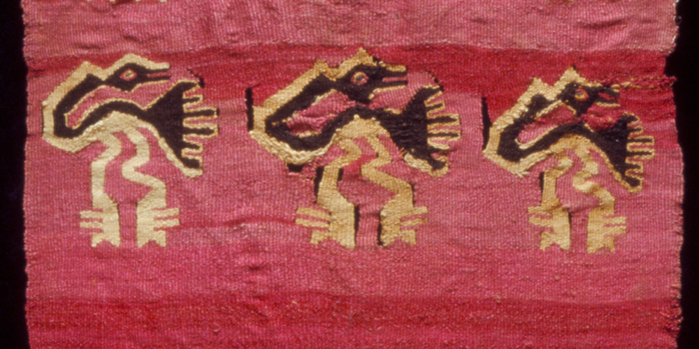 Panel (detail), Chancay culture, Andes, tapestry-woven wool and cotton, c1300-1535, 0.76 x 0.38 m. The Whitworth, The University of Manchester